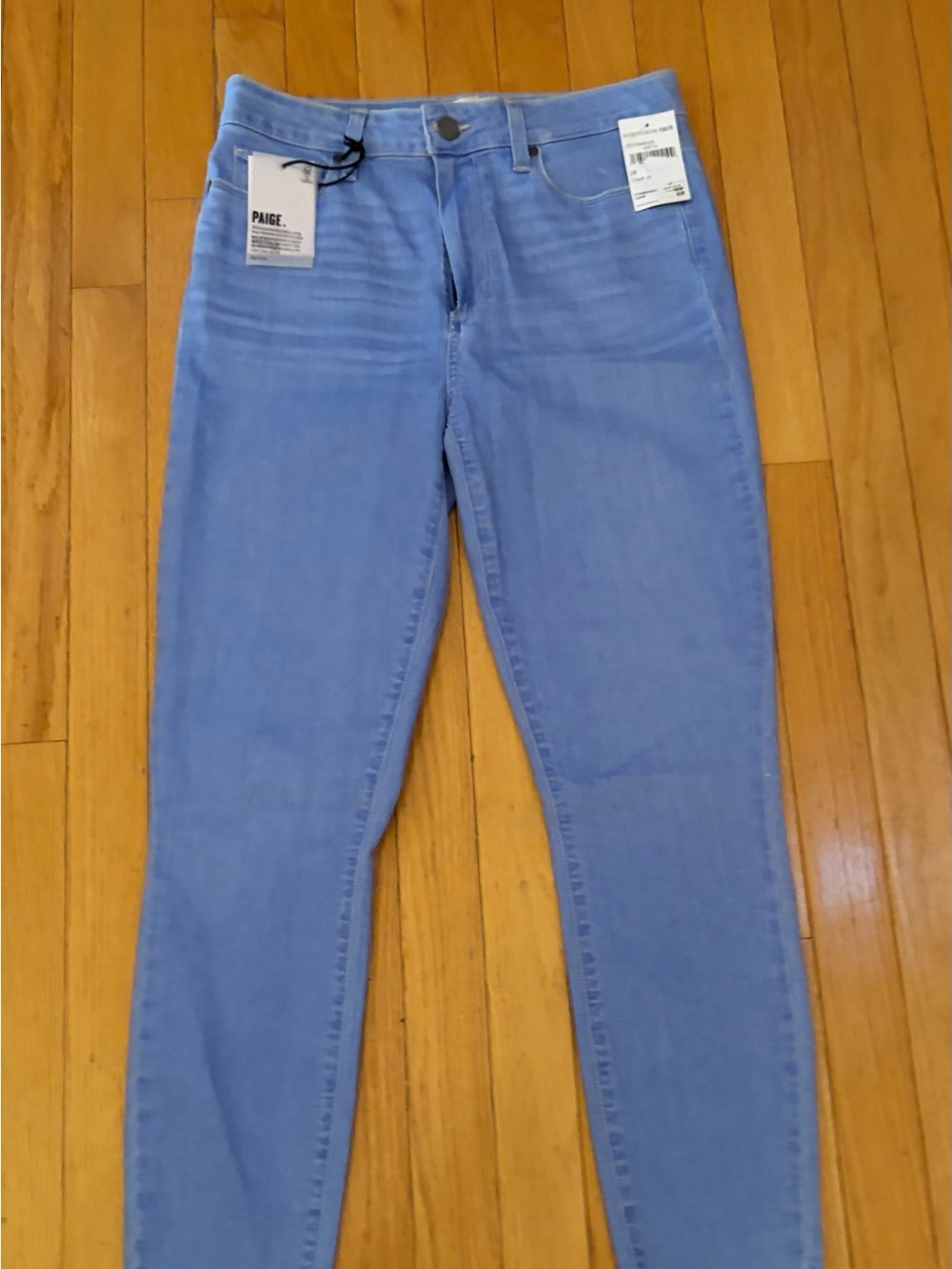 PAIGE Light Blue Skinny High-Rise Jeans